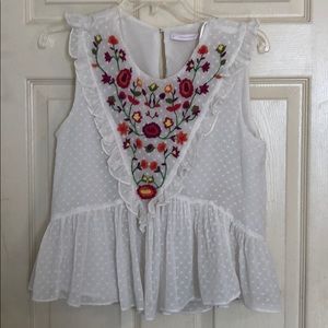 Zara Embroidered Top